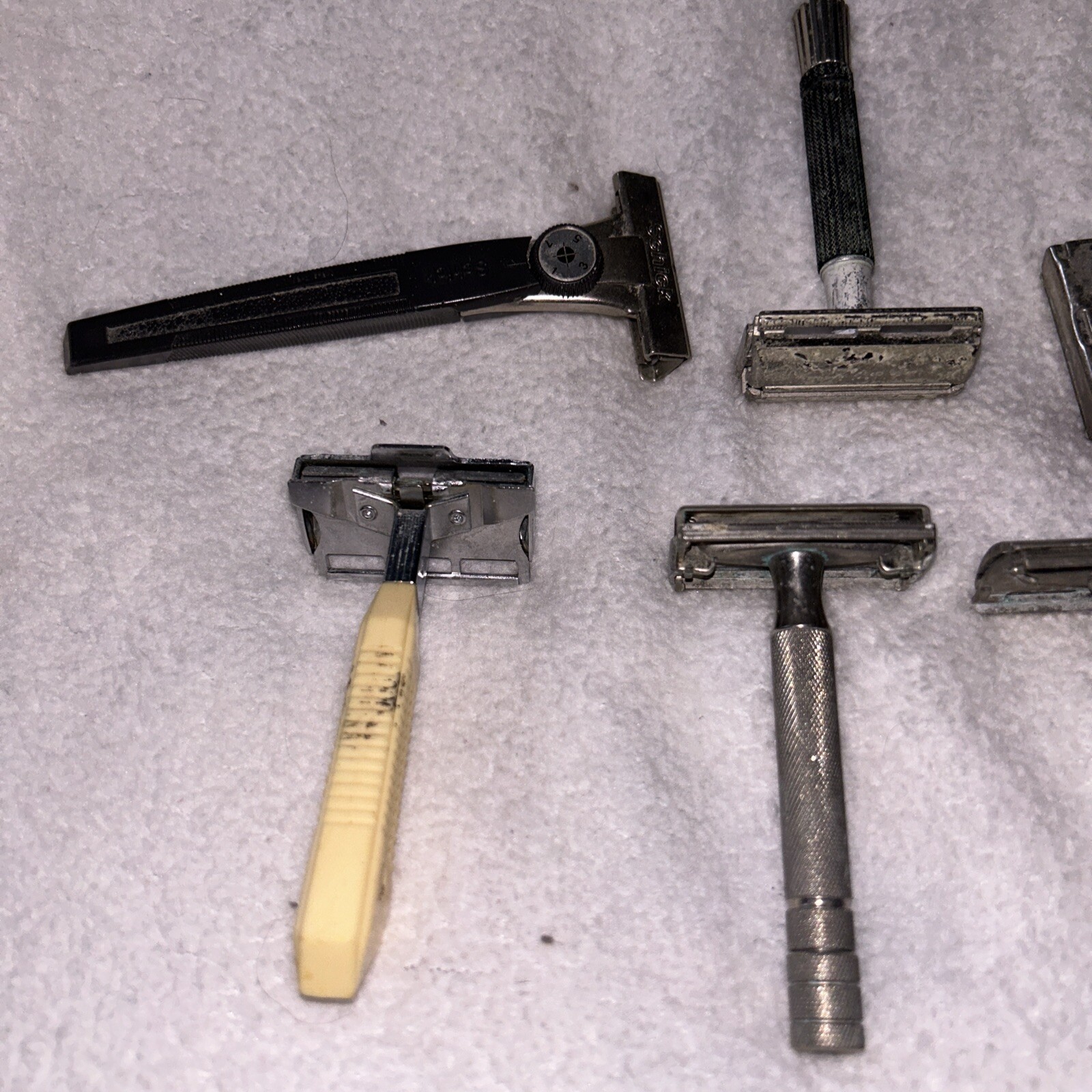 Vintage Gillette Safety Razor Lot Of 7