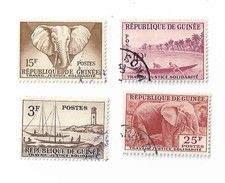 Republic of Guinea 1959 postage stamps x 6 + 1 x 1995