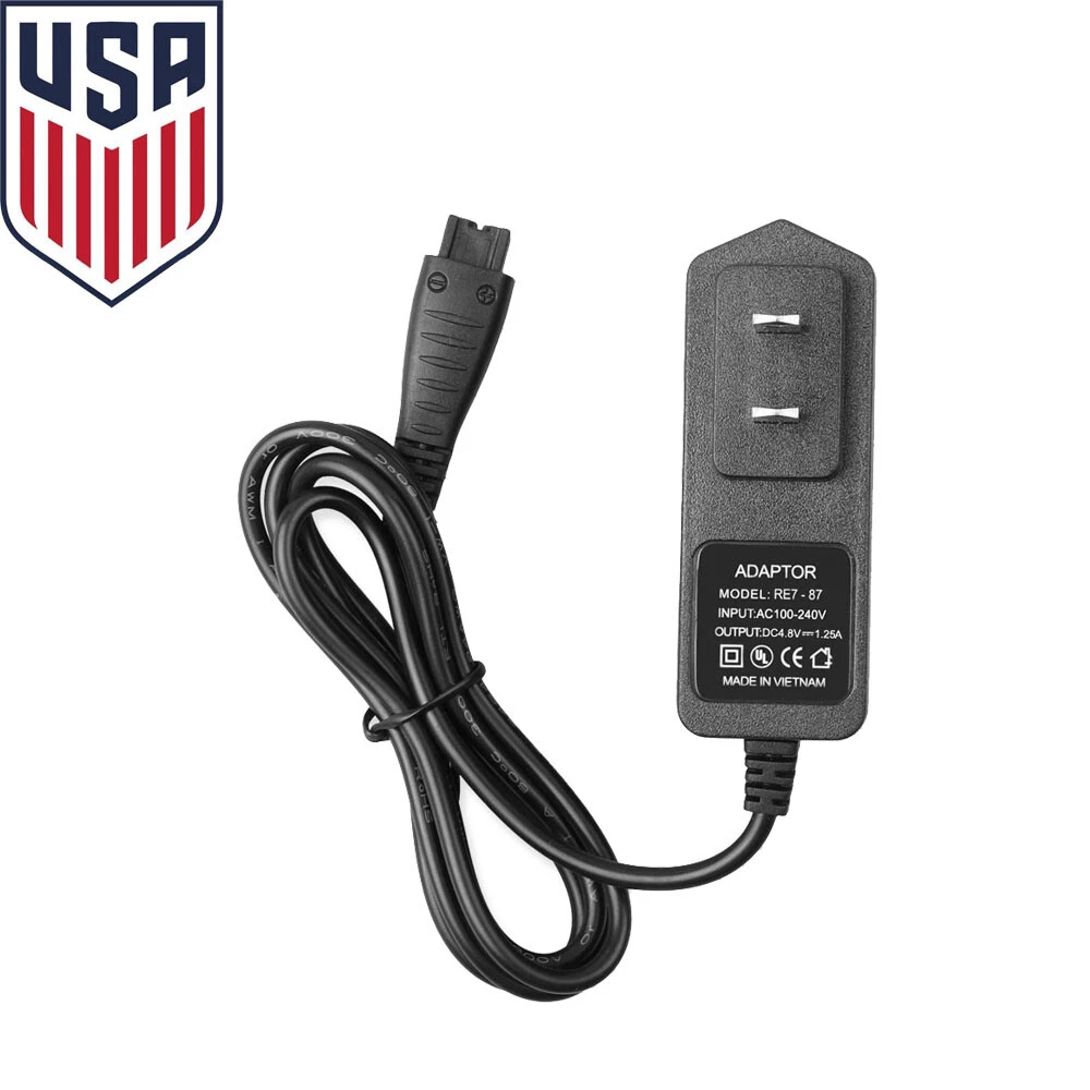 4.8V Shaver Charger for Panasonic ES-ST25 ES-ST27 ES-ST29 ES-ST37 ES-ST39 ES-ST8