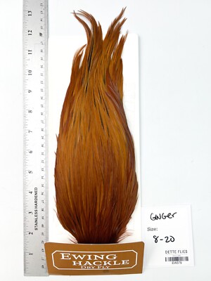 Ewing Hackle - Dry Fly Cape - Ginger (379)