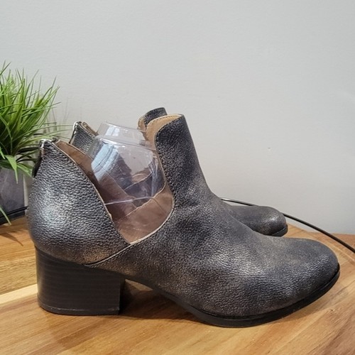 New Directions Fredericka Gunmetal Gray Cutout Ankle Boots Booties Size 9.5 - 第 12/12 張圖片