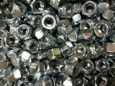 5/16-24  ZINC NYLON INSERT STOP LOCK NUT -  50 PIECES