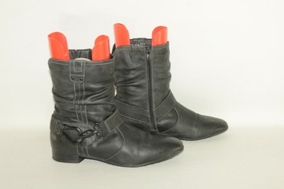 pointed biker boots