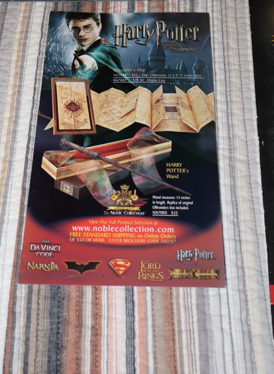 Harry Potter Noble Collection Catalog Magazine Mini Order of the