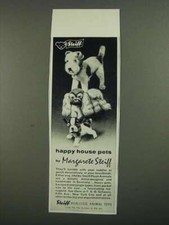 1958 Steiff Animal Toys Ad - Happy House Pets