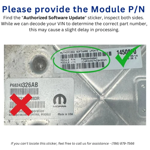 Jeep Compass 2015 2016 2017 2,0 L 2,4 L ECM PCM ECU motor computador Foto 3 de 4