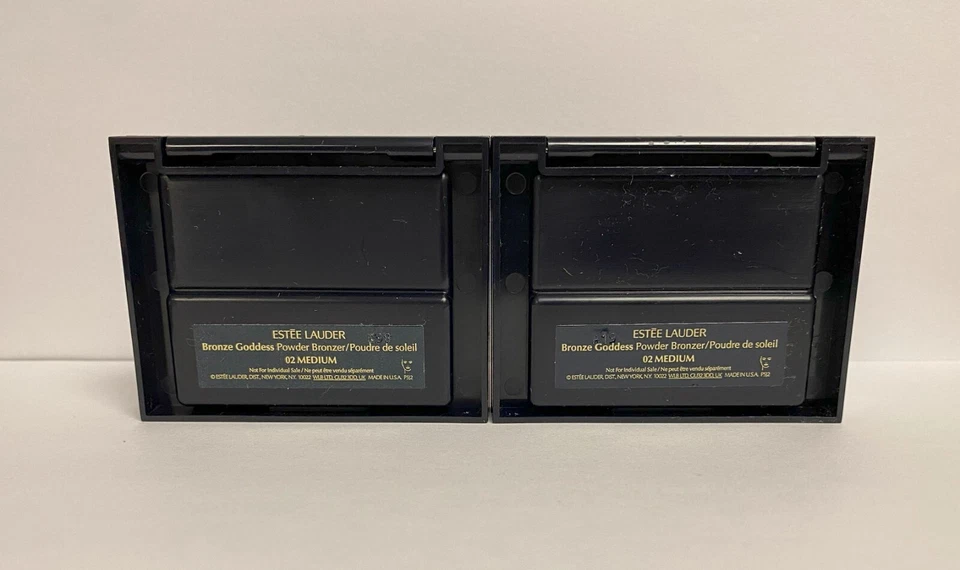 2x Estee Lauder Bronze Goddess Powder Bronzer ~ 02 MEDIUM ~ w/Brush NEW - Image 2 of 3