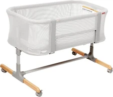 Skip Hop Baby Bassinet, Cozy Up 2-in-1 Bedside Sleeper & Bassinet, Grey New