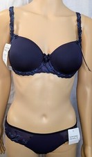 Simone Perele Andora 3D Demi Cup Bra And Panty Set 34B/1 Midnight