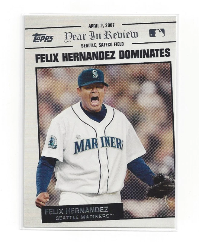 Felix Hernandez 2008 Topps YR2 Mariners Insert Year In Review King Felix MLB RAW