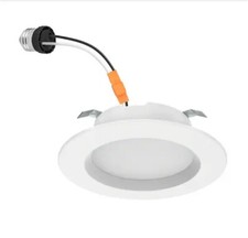 Commercial Electric 4" LED Recessed Light Retrofit White Adjustable