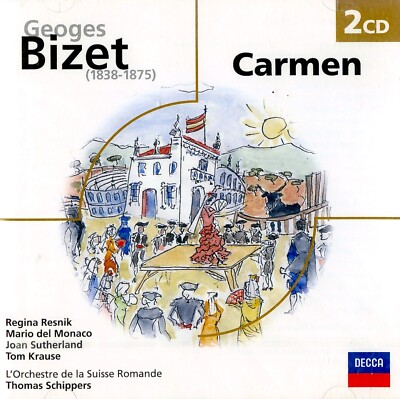 Bizet, Resnik, Del Monaco, Sutherland, Krause, Schippers - Carmen (2 CD, Album)
