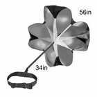 NEW Speed Resistance Training Parachute Power Exercise Running Chute Black