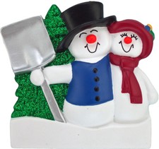 Snowman Family 2 3 4 5 Personalized Christmas Ornament Kit