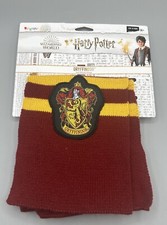 Wizarding World Harry Potter Gryffindor Patch Warm Knit Scarf Costume Dress Up