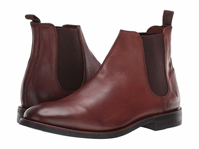 New in Box Mens Frye Ben Leather Chelsea Boot Redwood Size 8  display picture 3