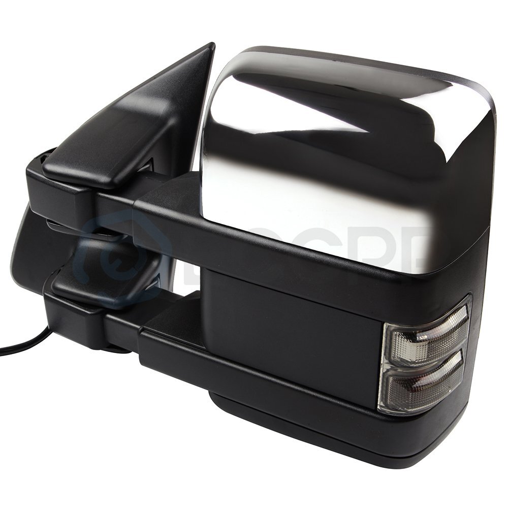 Power Heated Chrome Tow Mirrors Clearance Lamp Signal For 0307 Ford F250F550 eBay