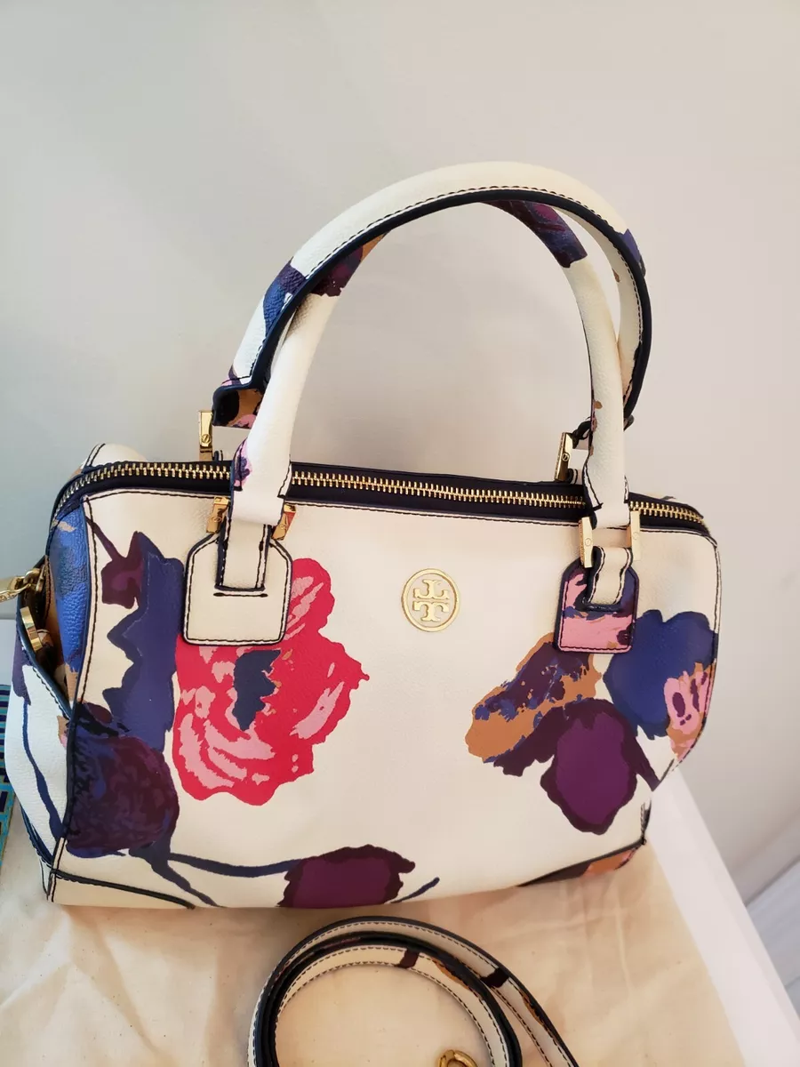 Tory burch robinson clearance floral convertible shoulder bag