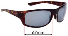 SFx Replacement Sunglass Lenses fits Maui Jim MJ440 Big Wave - 67mm Wide