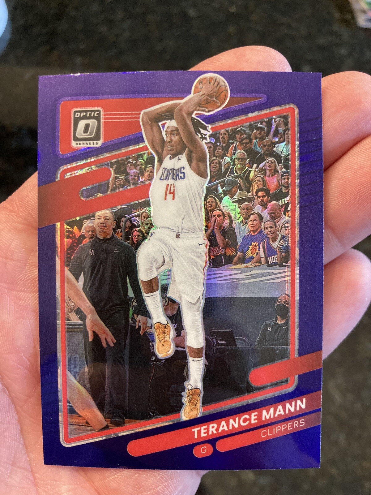 2021-22 Donruss Optic Purple Prizm #72 Terance Mann