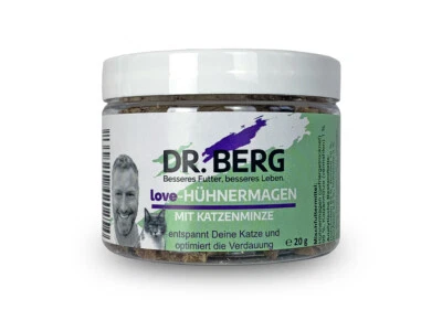 DR. BERG TIERNAHRUNG Dr. Berg love-HÜHNERMAGEN Katzenminze Leckerlis Katze / 1 x 20 g