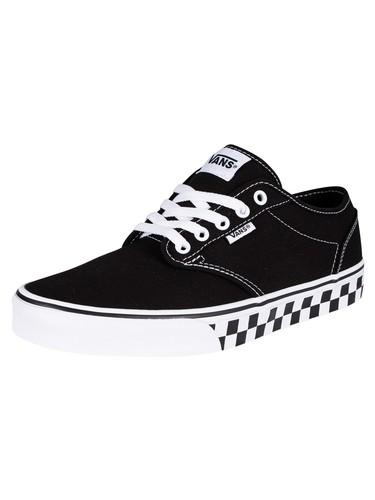 Atwood Checker Sidewall Trainers, Black 