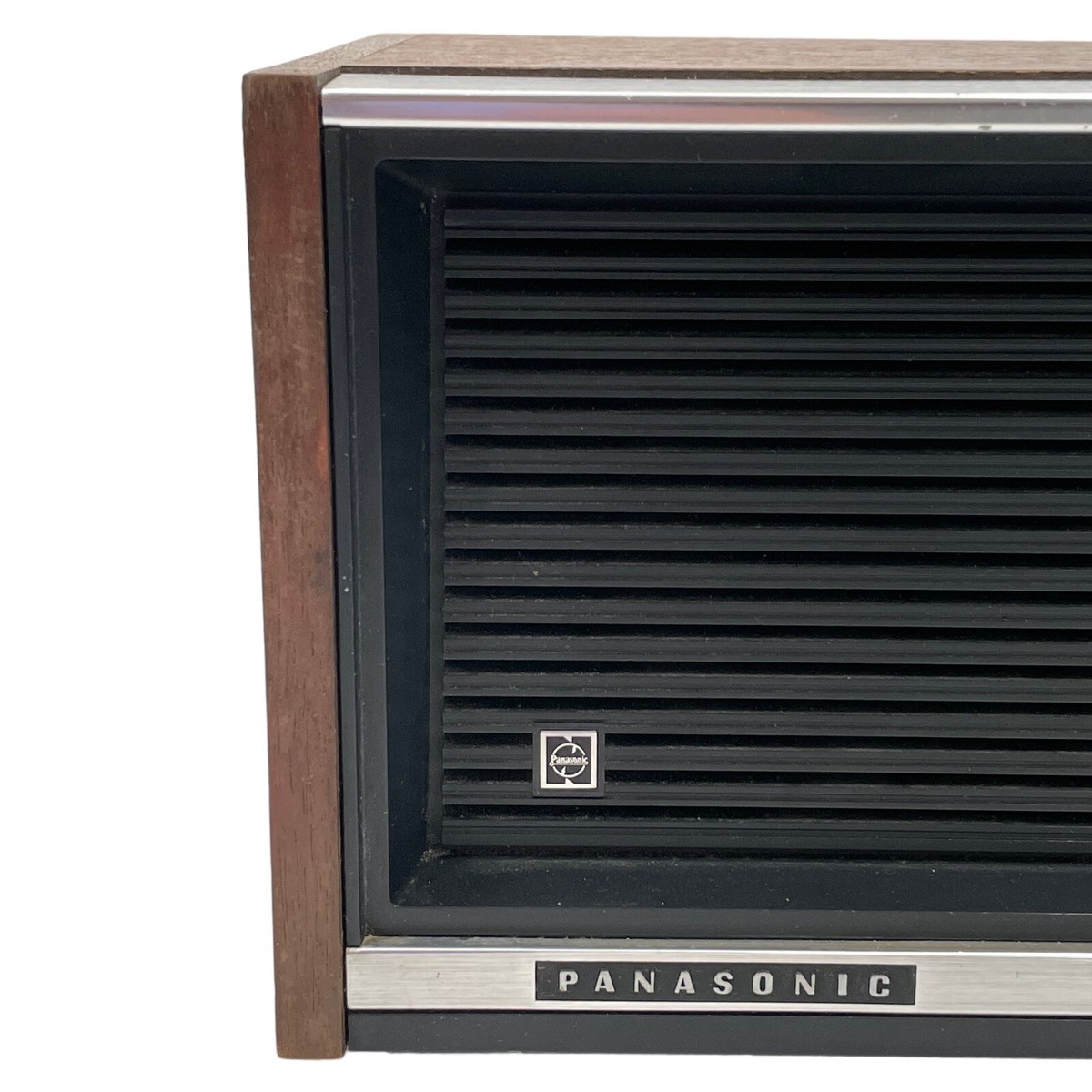 Vintage 70s Panasonic AM/FL Table Top Electric Radio Wood RE 7371