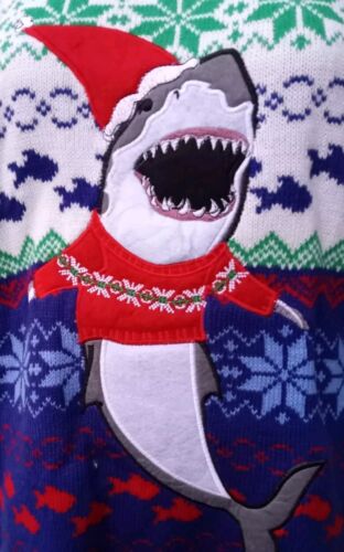 Blizzard Bay Dolphin Ugly Christmas Sweater Size X