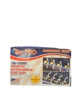 100ct Titan Pro Commercial Grade Champion Gutter Shingle Light Clips
