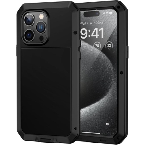 Lanhiem Coque iPhone 15 Étanche, IP68 Imperméable 360 Integral