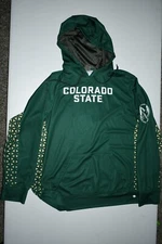 Men's Colorado State Rams L Athletic Hoodie Hooded Sweatshirt (Green) ProSphere