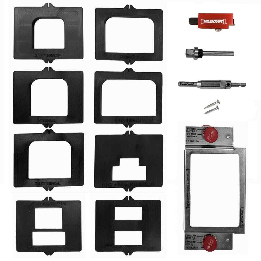 Complete Kit for Installing Door and Jamb Hinges, Latch and Strike