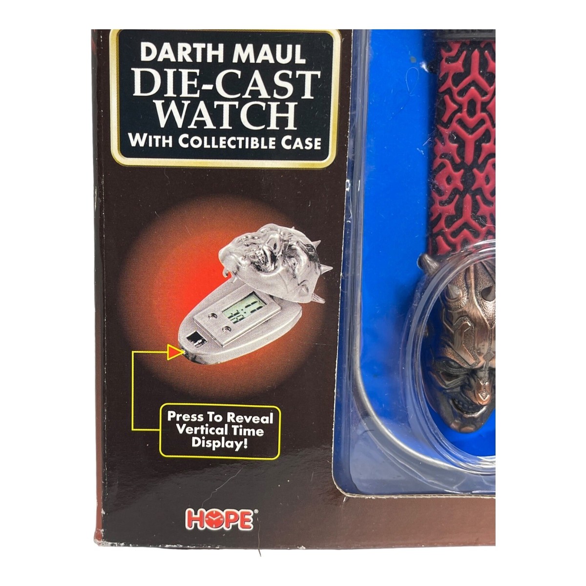 1999 Star Wars Episode 1 Darth Mal Die-Cast Watch w/collectible