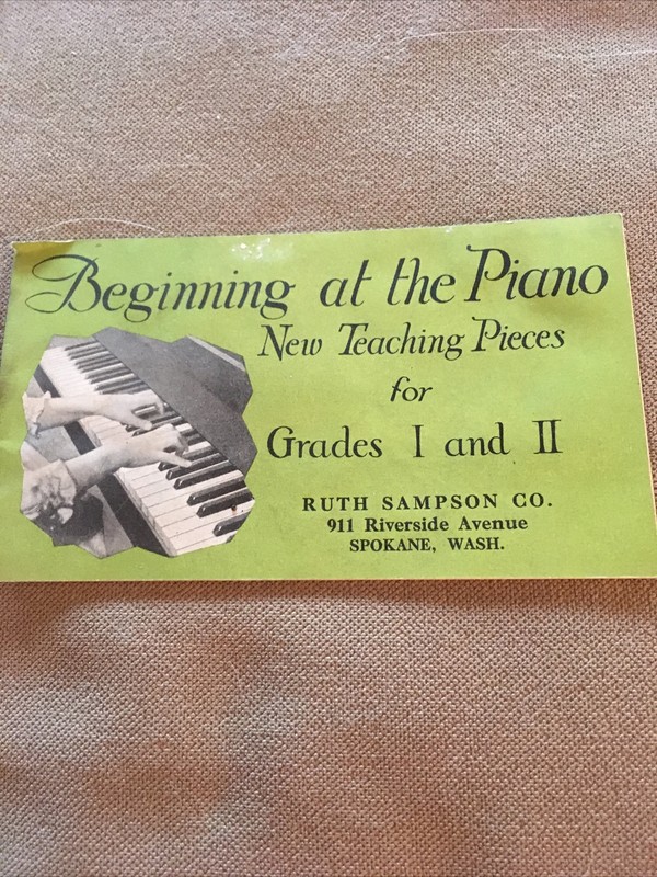 Tiny 1930’s Ruth Sampson Co. Beginning Piano Music Book