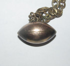 1942 W Football Champions Initials J G Pendant Charm Award Vintage Sports Chain — photo 4