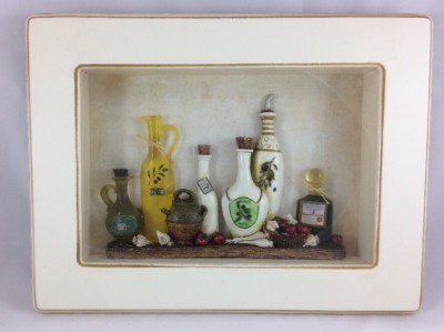 Italian Kitchen Shadow Box 15''x11'' Brand New