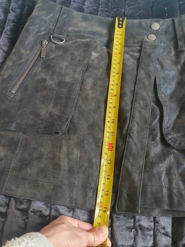 free people Leather Skirt Uk8 - Picture 10 of 11