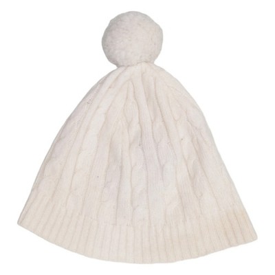 Boomerang, Bommelmütze, Größe: ONE SIZE, Angora/Polyamid/Wolle, Beige #AyY