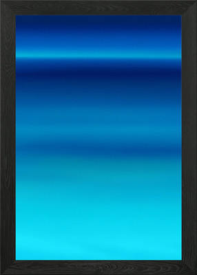 Farbverlauf des Blues gerahmtes Wandbild Poster Leinwanddruck Bild