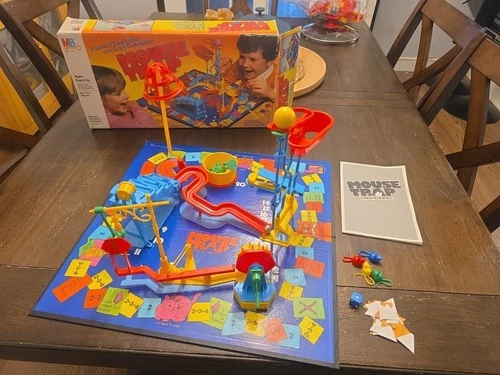 Vintage 1986 Mouse Trap Family Board Game Milton Bradley Missing Five Cheese
