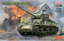 1/35 Rye Field M4A3 Sherman 76W VVSS Late w/Interior Upgrade Version #5136