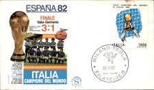 Philatelic Postcard Italy Football World Champion 1982 Finalissima Germany