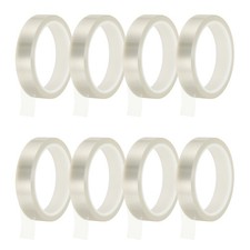 8 Rolls Heat Tape 20mm x 33m 108FT High-Temperature Resistant Tape Transparent