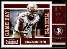 2017 Panini Contenders Draft Picks Game Day Tickets Travis Rudolph Rookie
