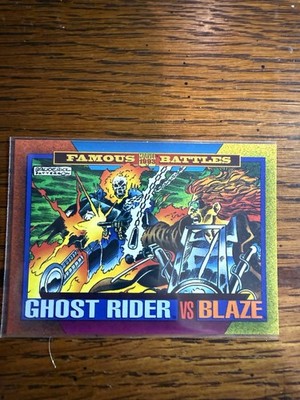 1993 Marvel   #172 GHOST RIDER VS BLAZE  Famous Battles