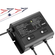 VEVOR Marine Battery Charger 2-Bank 5A 12V Onboard Boat Charger IP68 Waterproof