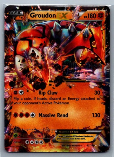 Groudon EX 2015 Primal Clash 85/160 EX Rare Holo