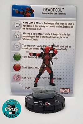 HeroClix Deadpool 001 Marvel Deadpool Fast Forces Set Common