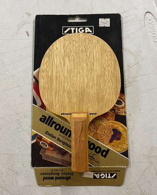 ヘンガレ ヨントン エスクプス シンナラ Vintage Stiga Allround Wood Ping Pong Paddle Stellan Bengtsson New