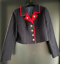 Ladies' traditional anchor/jacket blue, red approx. size 38 by Chiemseer Trachten